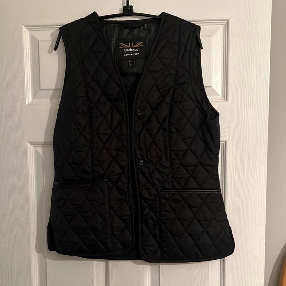 Barbour Black Quilted Vest - Picture 3 of 7
